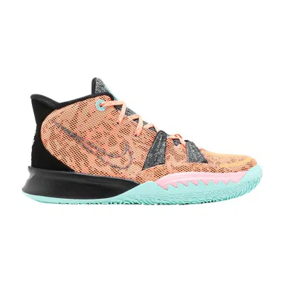 Pre-owned Nike Kyrie 7 Gs 'play For The Future' | Orange | Kid's Size 4