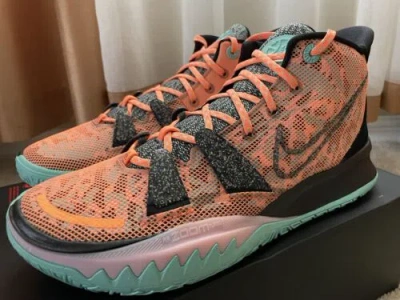 Pre-owned Nike Kyrie 7 'play For The Future' Dd1447-800 Men's Size 12.5 No-lid In Orange