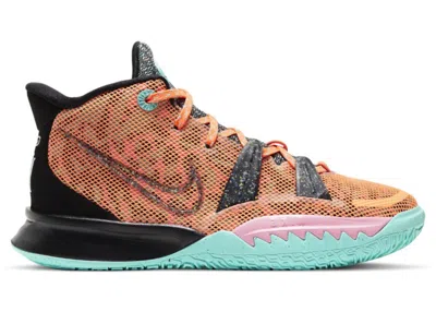 Pre-owned Nike Kyrie 7 Play For The Future Sneakers In Atomic Orange/tropical Twist/black