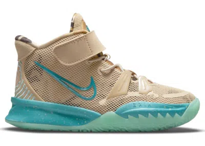 Pre-owned Nike Kyrie 7 Ripple Sneakers In Grain/tropical Twist/fauna Brown