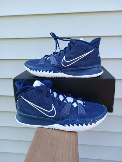 Pre-owned Nike Kyrie 7 Tb Midnight Navy White Dm5042-402 Mens Sizes