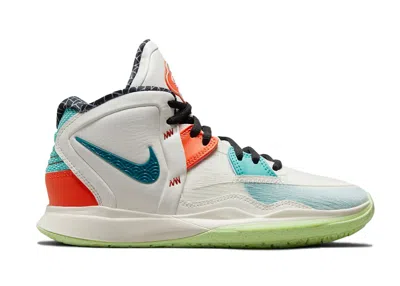 Pre-owned Nike Kyrie Infinity Cny Sneakers In Light Iron Ore Lime/sail White/yellowish Green