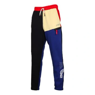 Nike Kyrie Irving Basketball Casual Sports Fleece Knit Long Pants Colorblock In Multi