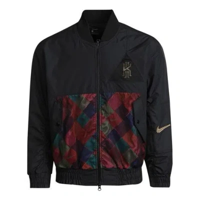 Nike Kyrie Protect Irving Sports Print Basketball Jacket For Men Black