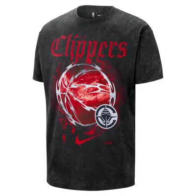 Nike La Clippers Courtside "halloween"  Men's Nba Max90 T-shirt In Black