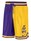 Nike La Lakers Courtside Nba Shorts In Yellow