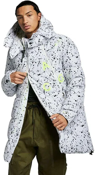 Pre-owned Nike Lab Acg Men's Insulated Jacket White M Aq3517-100