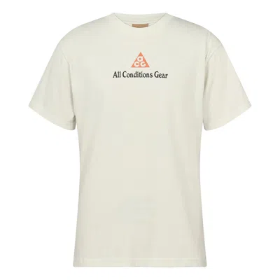 Nike Lab Acg T-shirt 'summit White' In Neutral