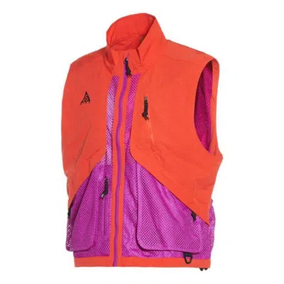 NIKE NIKE LAB ACG VEST 'HABANERO RED VIVID PURPLE'