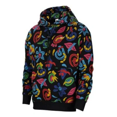 Nike Lab Collection Casual Print Hooded Pullover Long Sleeve Sweater For Men Multi-color 'multi Blac