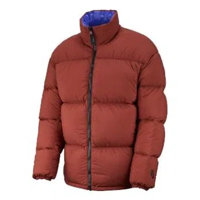 Nike Lab Collection Puffer Jacket 'pueblo Brown Persian Violet Black' In Burgundy