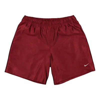 Nike Lab Shorts Casual Basketball Sports Red Wine Red