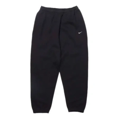 Nike Lab Solid Color Thermal Track Pants For Men Black