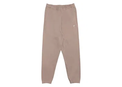 Pre-owned Nike Lab Women's Energy Fleece Pants In Malt/white