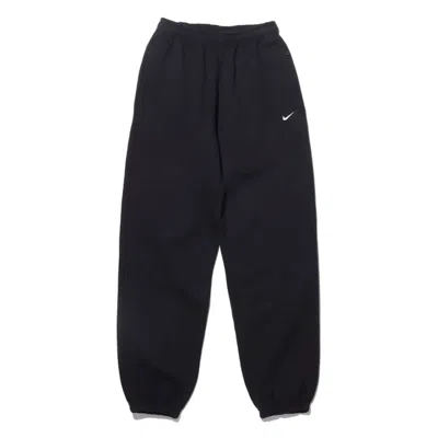 Pre-owned Nike Lab Women's Solo Swoosh Fleece Sweatpants (asia Sizing) In Black