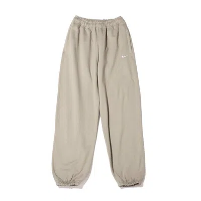 Pre-owned Nike Lab Women's Solo Swoosh Fleece Sweatpants (asia Sizing) In Light Army In Green