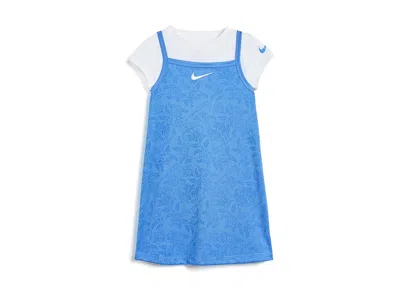 Nike Lace It Up Dress (little Kid) Girl's Dress University Blue: 6 Little Kid