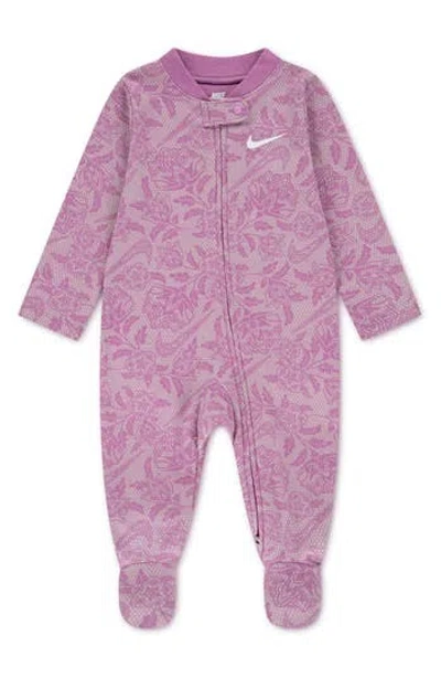 Nike Babies'  Lace It Up Footed Coverall In Pink