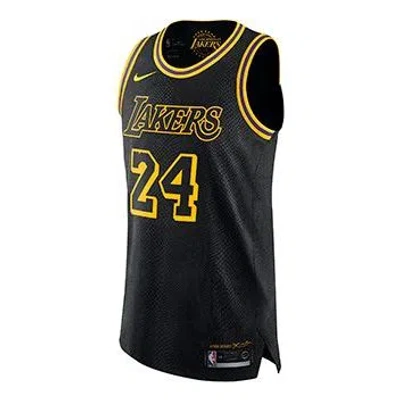 Nike Lakers City Edition Kobe Bryant Authentic 'black Yellow'