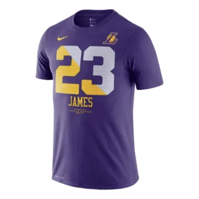 Nike Lakers James Jersey 'purple' In Blue