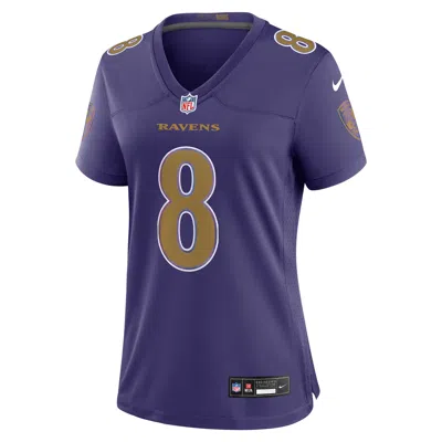Nike Lamar Jackson Baltimore Ravens  Women's Nfl Game Jersey In Purple