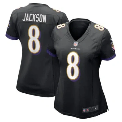 Nike Lamar Jackson  Black Baltimore Ravens Alternate Game Jersey