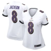 Nike Lamar Jackson White Baltimore Ravens Player Game Jersey In White