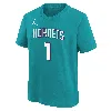 Nike Lamelo Ball Charlotte Hornets Big Kids'  Nba T-shirt In Blue