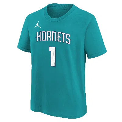 Nike Lamelo Ball Charlotte Hornets Big Kids'  Nba T-shirt In Green