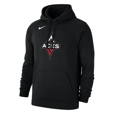 Nike Las Vegas Aces Club  Men's Wnba Fleece Pullover Hoodie In Black