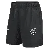 Nike Black Las Vegas Raiders Blitz Victory Performance Shorts In Black