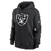 Nike Women's Black Las Vegas Raiders Club Fleece Pullover Hoodie In Black
