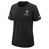 Nike Las Vegas Raiders Crucial Catch  Women's Dri-fit Nfl T-shirt In Black