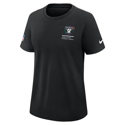 Nike Las Vegas Raiders Crucial Catch  Women's Dri-fit Nfl T-shirt In Black