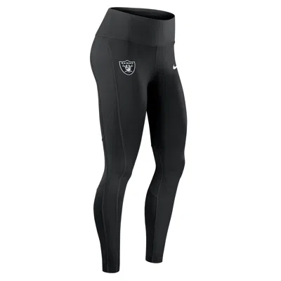 Nike Las Vegas Raiders Epic Fast  Women's Dri-fit Nfl Leggings In Black