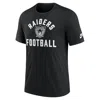 Nike Black Las Vegas Raiders Favorable Timeline Tri-blend T-shirt In Black