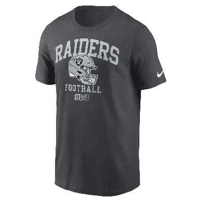 Nike Las Vegas Raiders Helmet Essential  Men's Nfl T-shirt In Grey