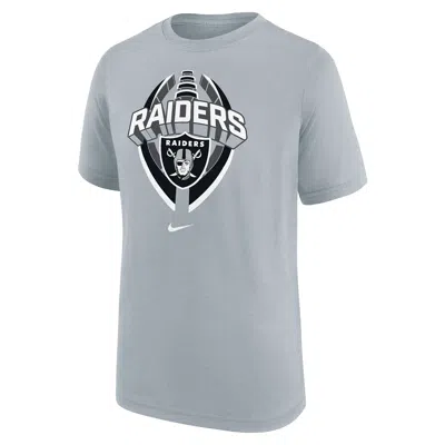 Nike Las Vegas Raiders Legend Icon Big Kidsâ  Dri-fit Nfl T-shirt In Gray