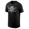 Nike Black Las Vegas Raiders Primetime Local Essential T-shirt In Black