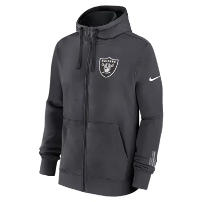 Nike Las Vegas Raiders Playbook Page Club  Men's Nfl Full-zip Hoodie In Gold