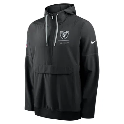 Nike Las Vegas Raiders Sideline Anorak  Men's Nfl 1/2-zip Hooded Jacket In Multi