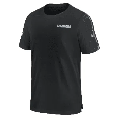 Nike Las Vegas Raiders Sideline Coach  Men's Dri-fit Nfl Top In Black