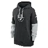 Nike Las Vegas Raiders Sideline Essential  Women's Nfl Pullover Hoodie In Black