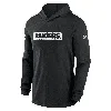Nike Men's Black Las Vegas Raiders Sideline Hoodie Performance Long Sleeve T-shirt In Black