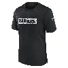 Nike Men's Black Las Vegas Raiders Sideline Player Performance T-shirt In Black