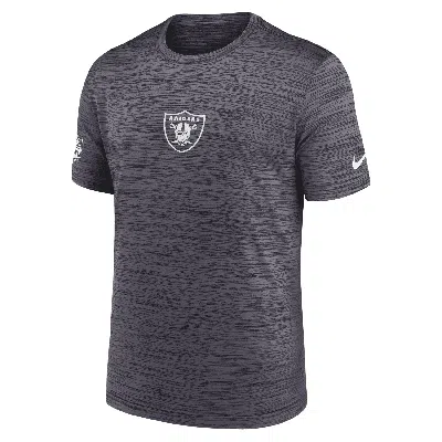 Nike Las Vegas Raiders Sideline Team Issue Velocity  Men's Dri-fit Nfl T-shirt In Black
