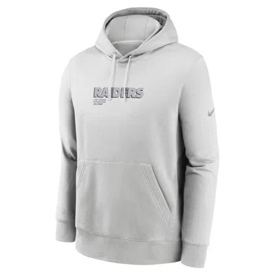 Nike Las Vegas Raiders Slot Receiver Club  Men's Nfl Pullover Hoodie In Gray