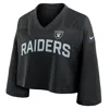 Nike Las Vegas Raiders Wide Receiver Jersey Fashion  Women's Dri-fit Nfl Cropped Top In Black