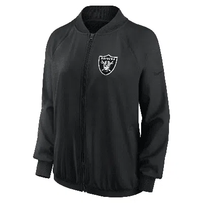 Nike Las Vegas Raiders  Women's Dri-fit Nfl Full-zip Jacket In Black