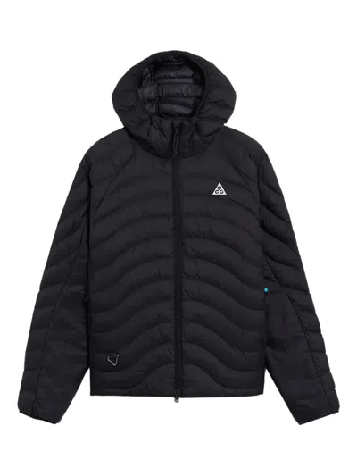 Nike Lava Flow Hooded Jacket In Black